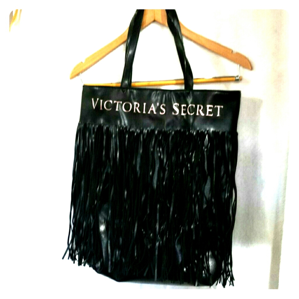 Victoria's Secret faux leather black bag